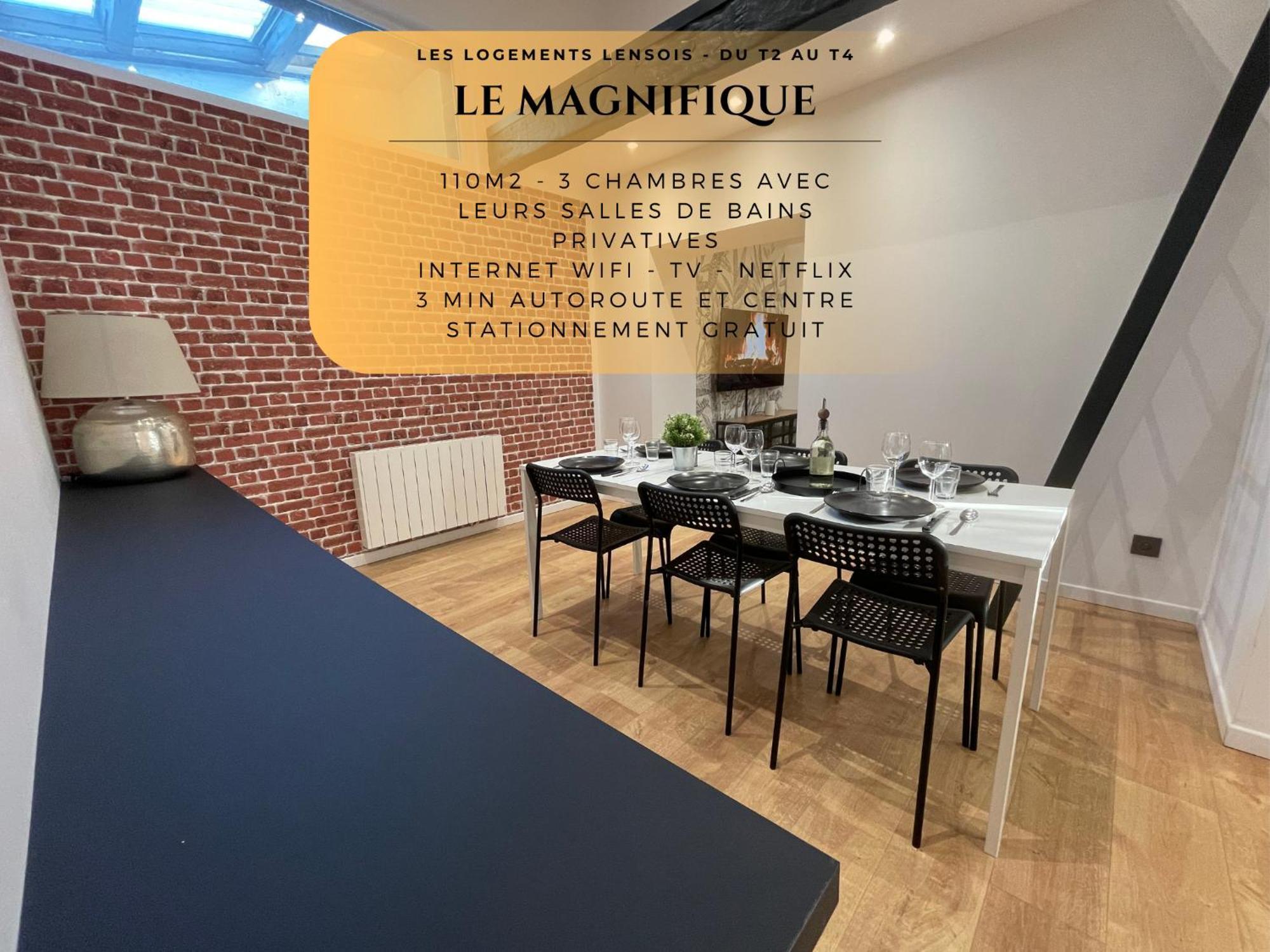 Les 3 Suites - 6 Personnes - 3 Chambres Avec Sdb Privatives Lens Buitenkant foto
